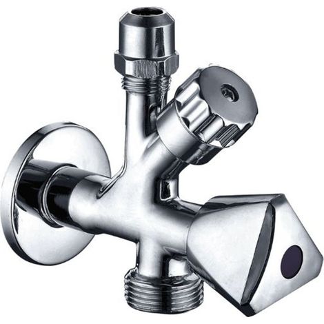 Rubinetto combinato cromato 1/2”×10×3/4”  Tecom