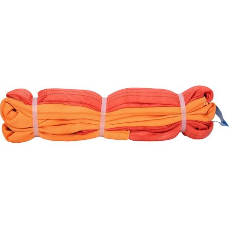Sangle de levage flexible en polyester 5T/3M, élingue sans fin robuste pour palan et levage lourd (1/5)