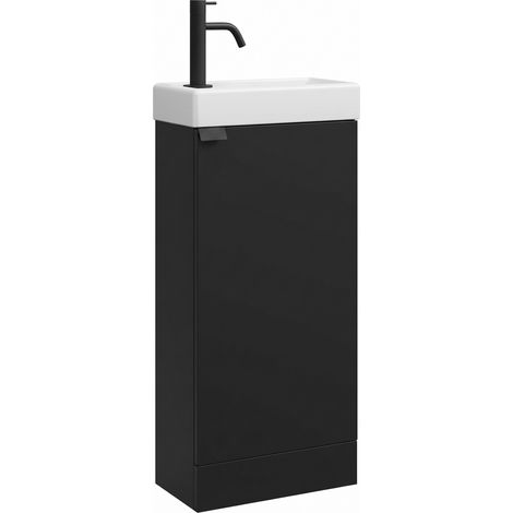 Badplaats Mobile Lavabo Orion 40 x 22 cm – Nero Opaco
