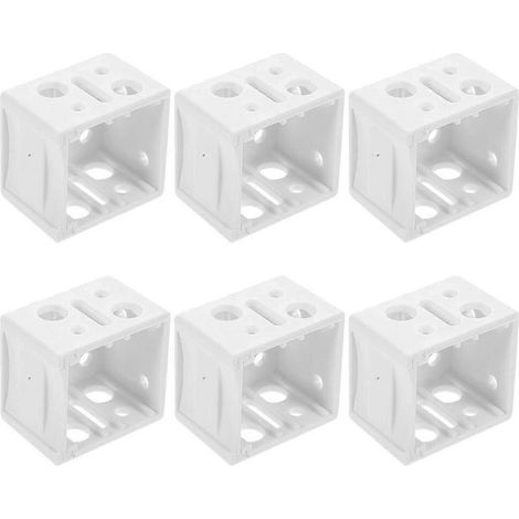 Support de fixation pour boîte 6 pièces, support de rail supérieur de rechange pour stores de fenêtre 1 pouce (1/2)