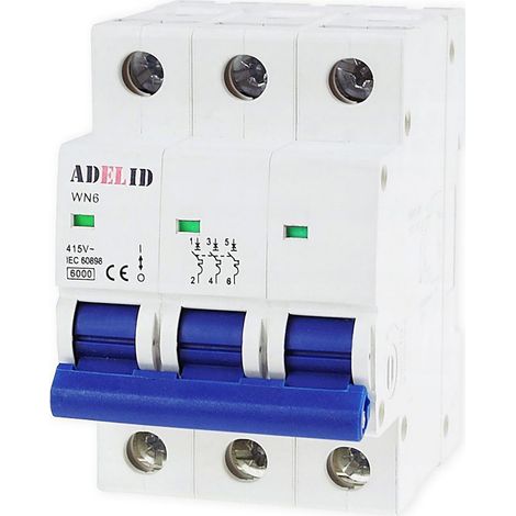 LS-Schalter Leitungsschutzschalter Sicherungsautomat 3-polig C 16A 230/400V AC (1/3)