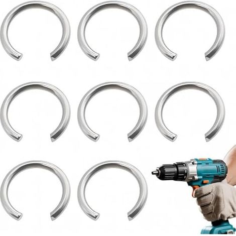 Lot de 8 ressorts annulaires 231907-1 n° 10 pour visseuse à percussion compatible avec Makita DTW1002 DTW450 DTW300 DTW285 DTW281 DTW251 DTW190 TW161, pièces de rechange pour outils (1/5)