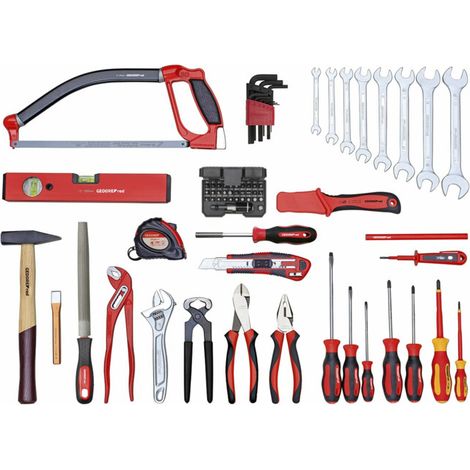 Gedore – Coffret multi-outils 72 pièces – Scie multifonction avec lame HSS bimétal – Outils conformes aux normes DIN – Acier Chrome-Vanadium (1/5)