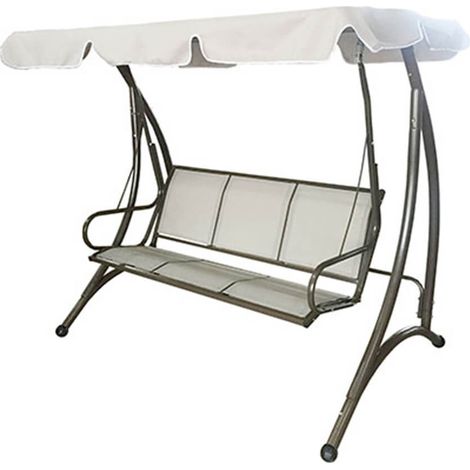 DONDOLO KUTA DOMUS - ACCIAIO VERN TEXTILENE CM 194X119 H.CM 170 - 1 pezzo (1/2)