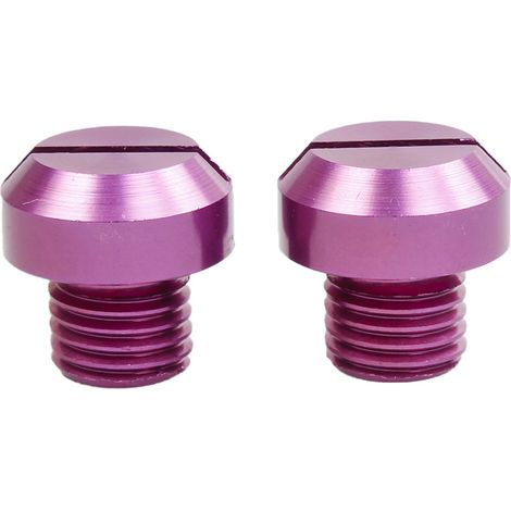 Motorcycle and electric vehicle rearview mirror cover plug decoration rearview mirror screw M10 - - reverse thread - purple (1/3)