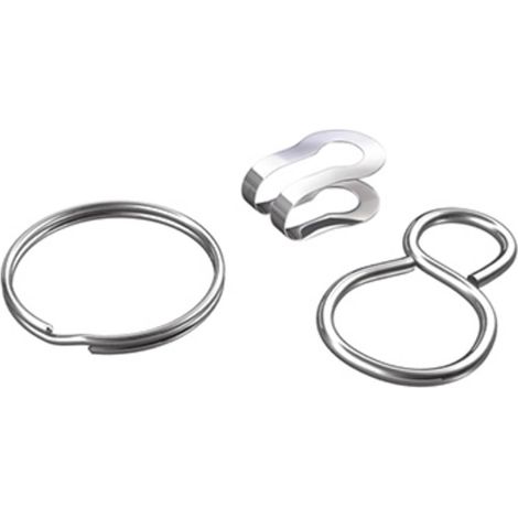dörner + helmer 4810184 Set d'accessoires pour chaînettes, laiton nickelé 10 pc(s) (1/3)