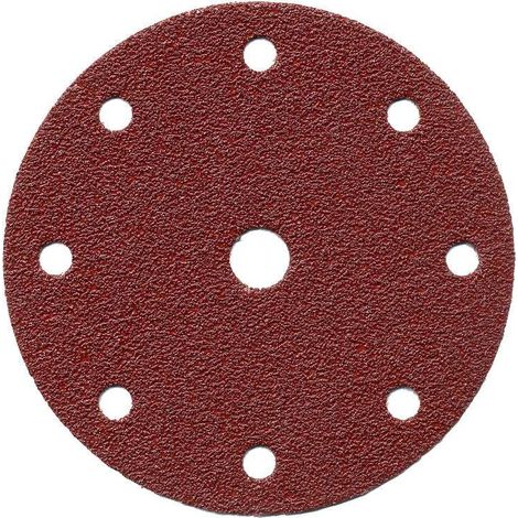 Makita – Disques abrasifs Ø 150 mm grain 60 auto-agrippants – Lot de 10 disques pour bois et métal – P31924