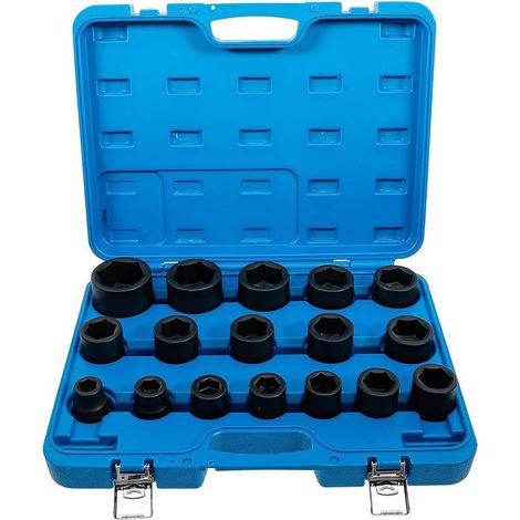 Jeu de Douilles à Choc 17 pcs 19-55 mm - 20 mm (3/4) - Acier Résistant - Performance et Durabilité - D-Work (1/5)