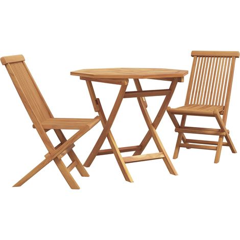 Maison Exclusive - Ensemble de salle à manger pour jardin 3 pc Marron (1/5)