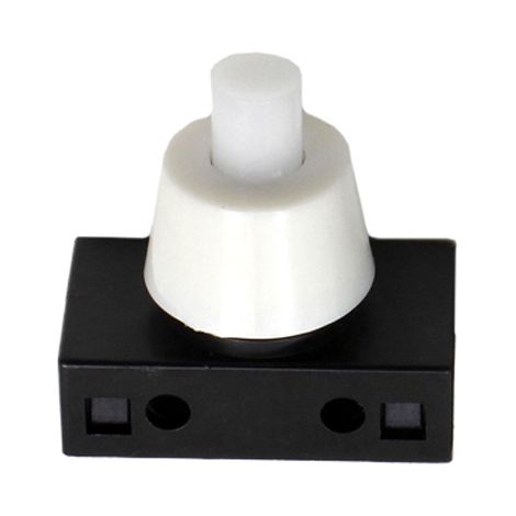 Interruptor Unipolar con Pulsador 2A 250V Blanco