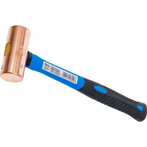BGS Martillo de cobre con mango de fibra de vidrio Ø 35 mm 907 g (2 lb) - Cabeza - 892 (1/4)