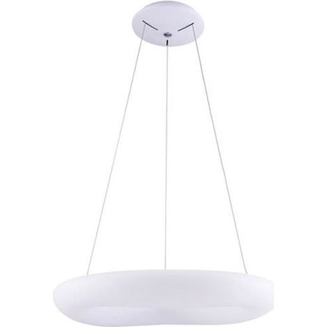Plafonnier LED Suspendu 50W Rond Blanc - Blanc Chaud 3000K - SILUMEN (1/3)
