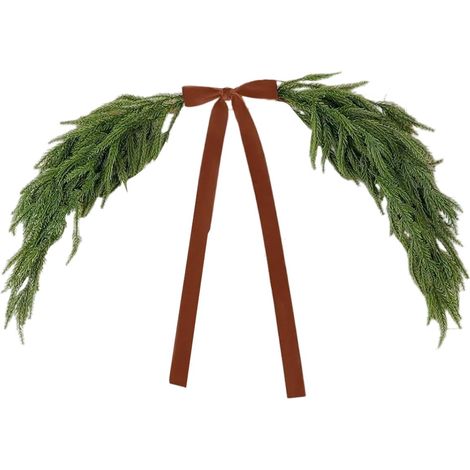 Guirlande De Noël En Pin De Norfold - 80 cm - Pour Miroir Cheminée Porte Boîte Aux Lettres Intérieur Extérieur - 1 Pièce (1/5)