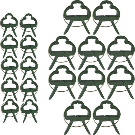 60 Pièces Clips pour Plantes grimpantes, Clips pour T omates, Clips pour Plantes, Clips pour Attache Tomate (2 Tailles)