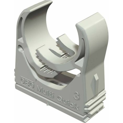 OBO Bettermann Collier Multi-Quick 15-19mm Polyamide gris clair RAL 7035, 2153106 (1/2)