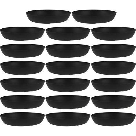 Soucoupes en plastique pour pots de fleurs en plastique lot de 20 (1/5)