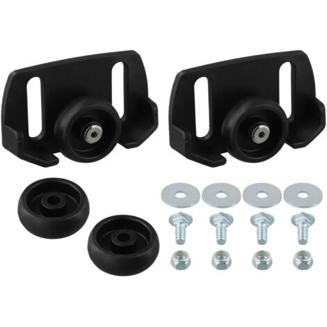 Un ensemble de deux bottes à neige avec roues, adaptées aux souffleuses à neige à deux étages, conçues pour des entraxes de boulons de 6,3 cm et 7,6 cm, compatibles avec le modèle 31AH64EG700. (1/3)