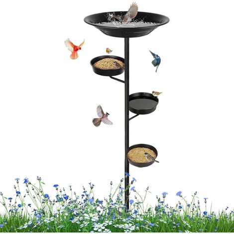 Bain d'oiseaux pour une utilisation en extérieur - Avec piquets de terre - (1/5)