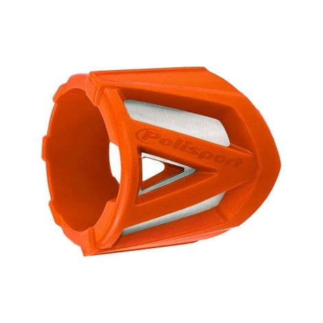 Cache-pot d'échappement universel Polisport, diamètre 200 mm ou 300 mm, orange