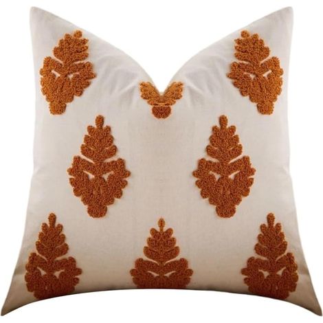 CCYKXAHousse de Coussin Automnale,45X45 Cm,Décoration de Coussin Broderie Feuille d'érable,Ornements pour la Maison,la Chambre ou pour Thanksgiving et Noël (1/5)