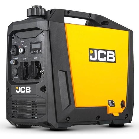 JCB Stromerzeuger 3400W Benzin Inverter 4-Takt 2x 230V E-Start 5 L Tank IG3500E (1/5)