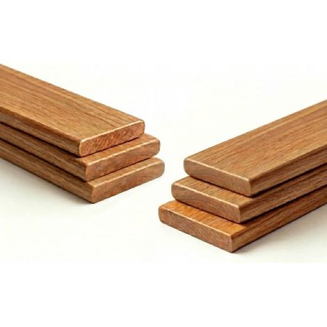Lot de 6 lattes pour sommier et lit  70 cm - 700x53x8 mm  Bois hêtre durable - 7 plis  Remplacement - Rechange - Renfort pour sommier / bz / clic clac / canapé