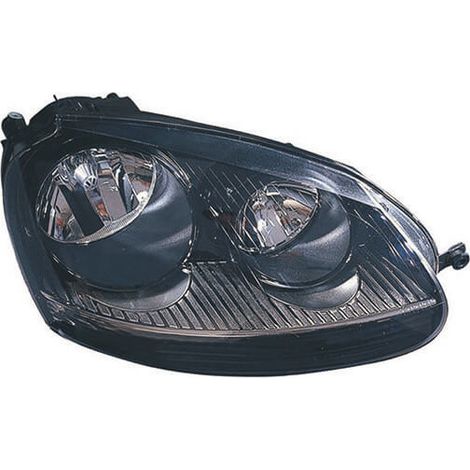Phare avant droit H7/H7 fond noir Volkswagen Golf 5 GTI 2003-2008