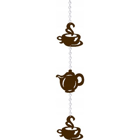 Girlandenanhänger für Küchenkaffeekanne, Farben
