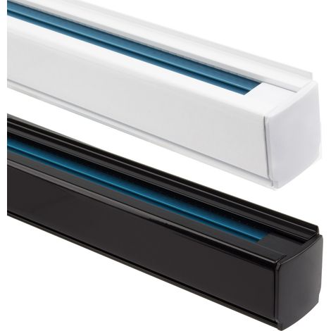 3-Phasenstromschiene Aluminium für LED-Strahler 2m Schwarz