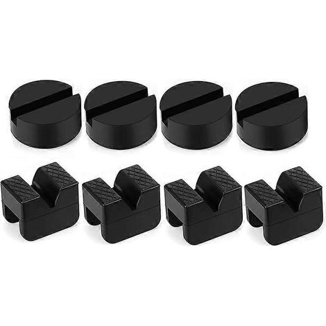 Supports de cric universels à fente pour rails de châssis, protecteurs de soudures de seuil, jeu de 2 pièces, antidérapants, robustes et stables. (1/5)