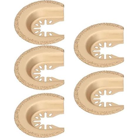 Lames de scie oscillante semi circulaire compatibles Hapvida pour decoupe bois poncage colle carrelage outil multifonction demontage rapide (1/5)