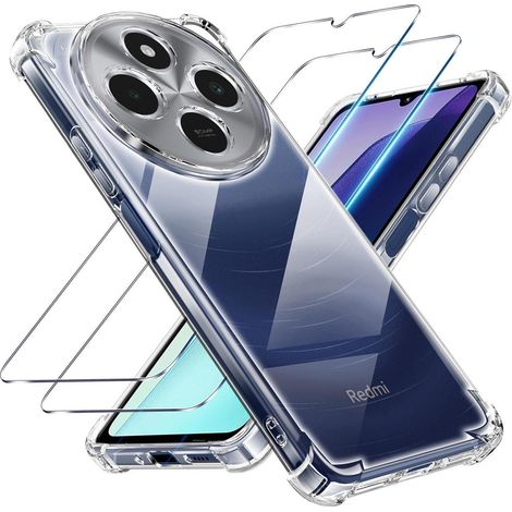 Coque transparente 3 en 1 et protection écran pour Xiaomi Redmi 14c 4G/5G (1/5)