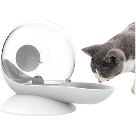 Distributeur d'eau automatique pour chien et chat – Fontaine à gravité transparente – Capacité 2,8 L – Matériaux ABS et PET (1/5)