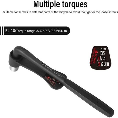 Jeu de clés dynamométriques - - Portable - Haute précision - Acier au chrome vanadium (1/4)