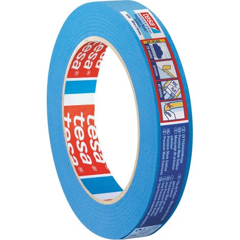 Tesa NASTRO PER MASCHERATURA PRECISION MASK OUTDOOR PLUS BLU mm. 25x50 mt. , durata 26 settimane 6.00 rotoli
