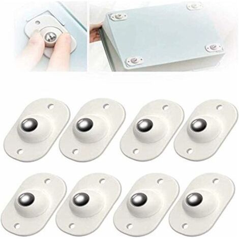 24 Pièces Roulette Auto Adhésive Poulie Univers De Type PÂte Poulies Universs À Rotation À 360 DegrÉs Roulettes Pour Meubles Roulettes Auto-adhésives Pour Étagère Poub Boîte De Rangement,Fone (1/5)