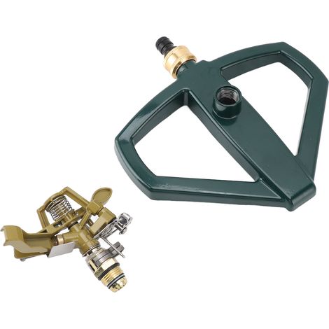 Arroseur pivotant 360° réglable grande portée automatique pour jardin et pelouse jaune (1/5)