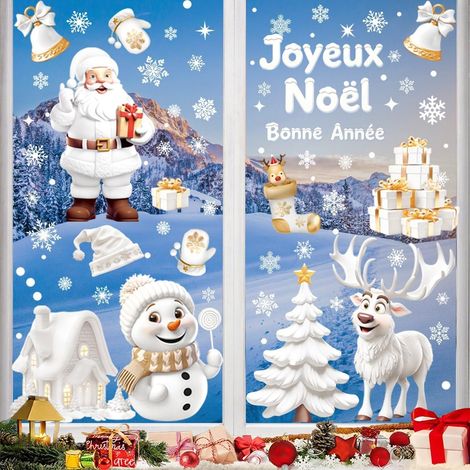 Stickers Noel Fenetre pour Décoration Noël Interieur Maison (1/5)