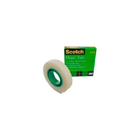 SCOTCH CINTA ADHESIVA INVISIBLE MAGIC ROLLO 12MM X 33M CAJA INDIVIDUAL