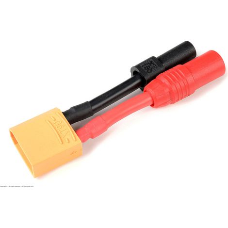 Revtec - Power Adapter Lead - XT-90 Plug AS-150 + XT-150 Sockets - 10AWG Silicone Wire - 1 pc