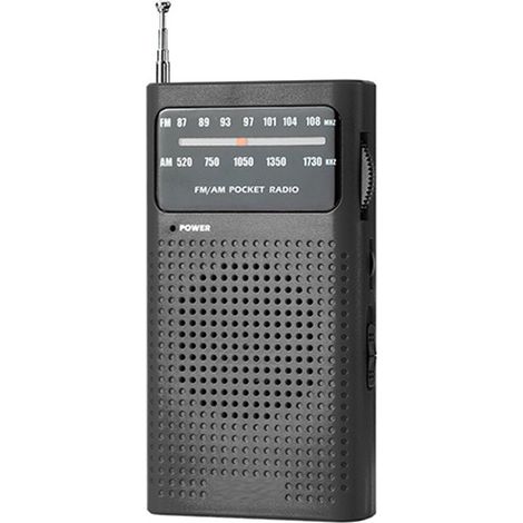 Batteriebetriebenes Transistorradio – tragbares AM/FM-Taschenradio – Notradio – batteriebetriebenes Radio – batteriebetriebenes Katastrophenradio – Schwarz (1/5)