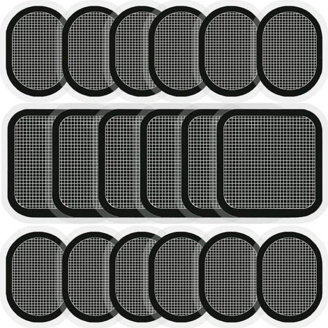18 Pièces Électrode de Ceinture,Compatible avec Abs Series, Replacement Pads Électrode de Rechange pour Ceintures Musculation Abdominales (1/5)