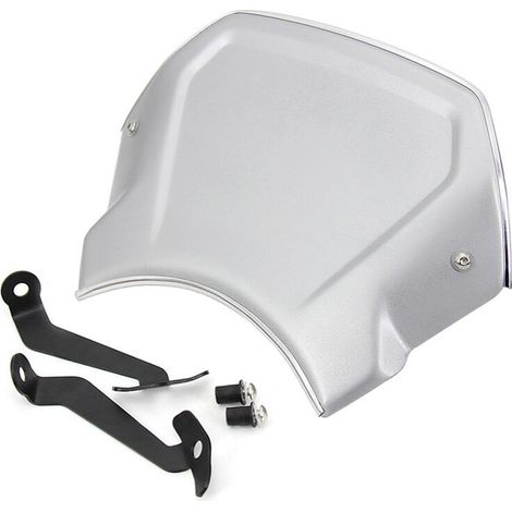 Motorrad-Windschutzscheibenhalterung für CBR650R CB1000R 2018-2020, silberner Motorrad-Windschutzscheibenschutz.