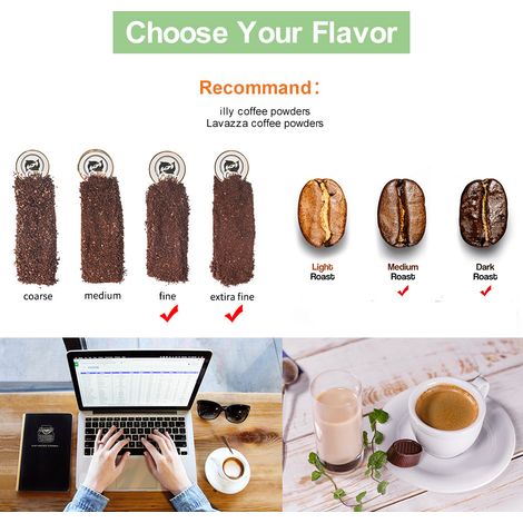 Dieser Universalkonverter ist mit Vertuo- und Nespreso-Kaffeekapseln kompatibel und beinhaltet eine Konvertierungsschale, einen Filter, einen Edelstahladapter und ein 80-ml-Modell.
