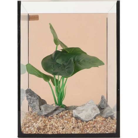 Mini aquarium en verre compact et ingénieux, sûr et silencieux, kit de changement d'eau silencieux pour aquarium de table (1/5)