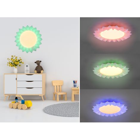 LED Deckenleuchte SUNFLOWER mit Farbwechsler & Fernbedienung Ø41cm (1/5)
