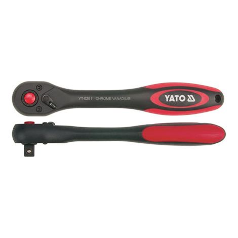 Clé à cliquet Yato 1/4" droite, revêtement noir YT-0290 (1/2)