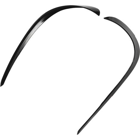 1 Paar Frontstoßstangenspoiler in Hochglanzschwarz, farbbeständig, kompatibel mit Mercedes GLA X156 AMG Line 2017-2019 (1/5)