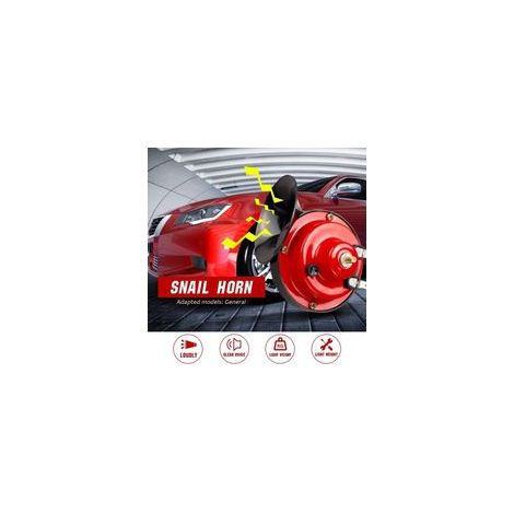 Klaxon voiture puissant 12V – Son 110 dB – Étanche – Installation facile – Compatible voitures, camions, motos, bateaux (1/3)