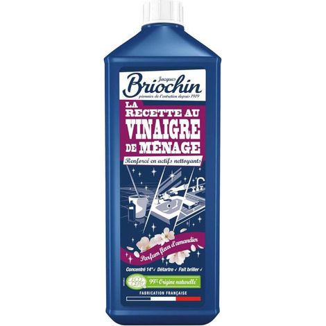 Vinaigre ménager - Parfum fleur d'amandier - Concentré 14° - Briochin - 1L